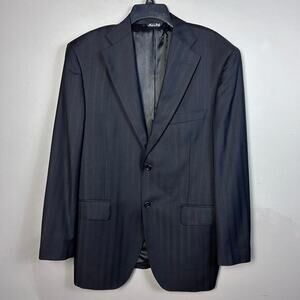 Ermenegildo Zegna blazer sport coat 42R stripe Italy‎ dressy wool Etichetta